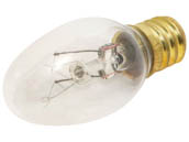 Satco Products, Inc. S3691 7C7 NITELITE CLR Satco 7W 120V C7 Clear Night Light E12 Base