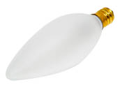 Bulbrite 401040 40CTF/32 (130V) 40W 130V Frosted Blunt Tip Decorative Bulb, E12 Base